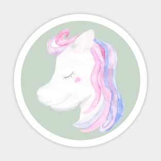 Watercolor sleeping unicorn Sticker